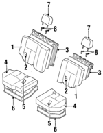 8972992561 - : Seat Cushion for Isuzu Image