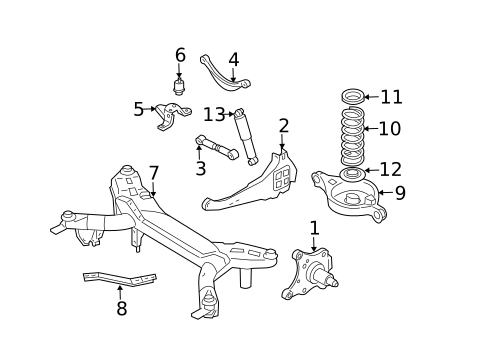 Rear Suspension for 2005 Mazda 6 #1