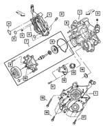 53021231AD - Engine 3.7L Six Cylinder: Timing Belt Cover for Mopar Image