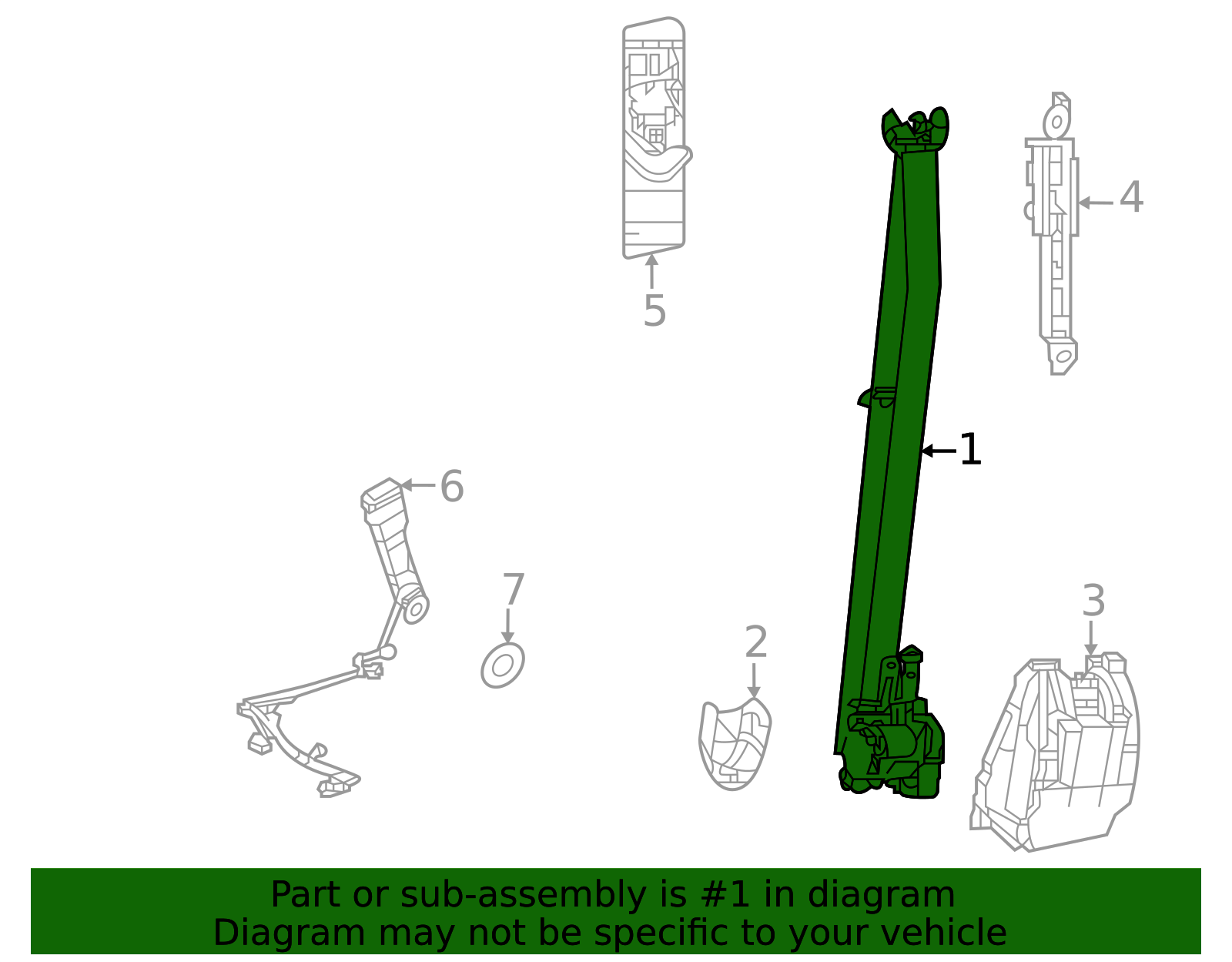 2024-2025 Lexus Seat Belt Lap And Shoulder Belt 73210-0E150-C0 | OEM ...