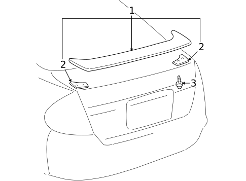 Spoiler for 2002 Toyota Prius #0
