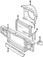 52477738 - Cooling System: Radiator for Buick: Electra, LeSabre, Riviera | Chevrolet: Caprice, El Camino, Impala | GMC: Caballero | Oldsmobile: 98, Custom Cruiser, Delta 88, Toronado | Pontiac: Bonneville, Parisienne, Safari Image