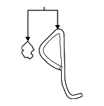 16283F0200 - Cooling System: Overflow Hose for Toyota: Grand Highlander Image