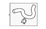 16572F0270 - Cooling System: Upper Hose for Toyota Image