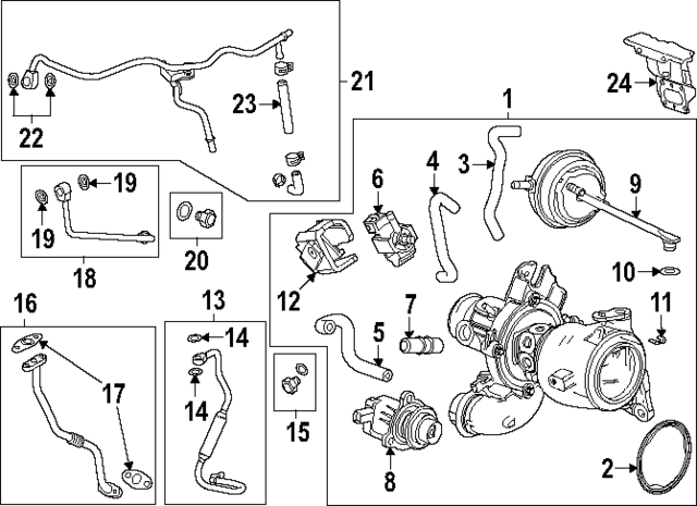 25204789 - : Part# 25204789 F Hose for Chevrolet: Equinox | GMC: Terrain Image