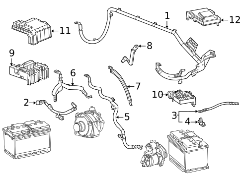 Battery Cables for 2025 GMC Sierra 2500 HD #2