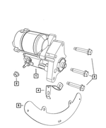 4607124AA - Electrical: Wiring Bracket for Chrysler: 300 | Dodge: Challenger, Charger, Magnum Image