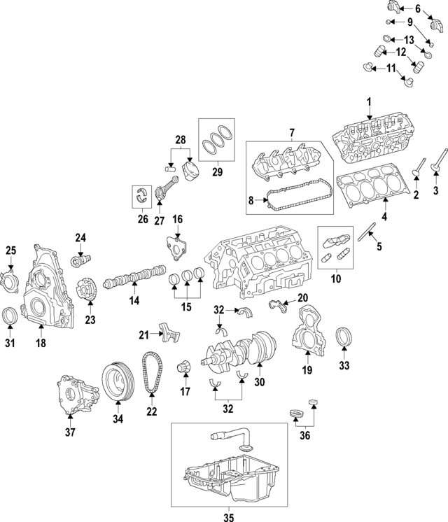 12622325 - Engine: Head Gasket for GM Image