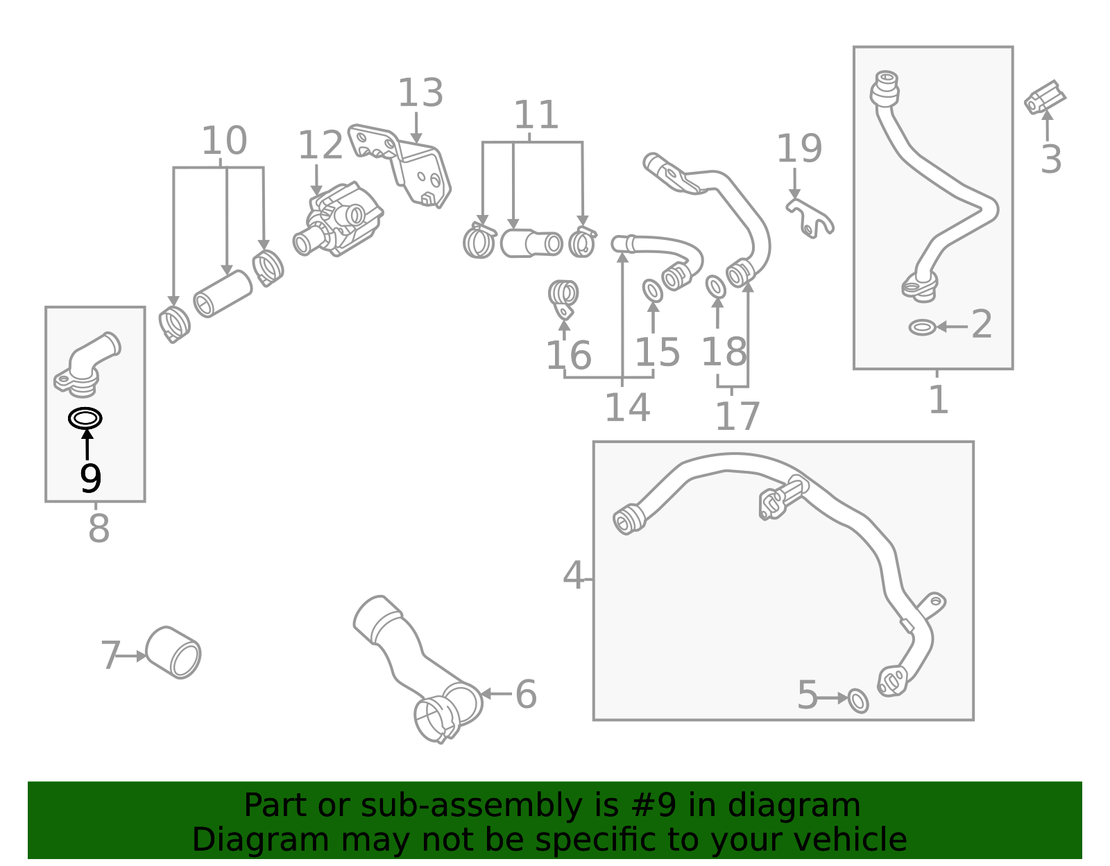 Oem 26f Wht 2020-2025 Audi Engine Coolant Pipe O-Ring WHT-008-729-A | OEM Parts Online
