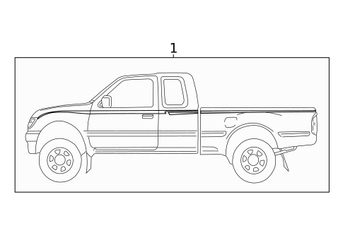 Stripe Tape for 1996 Toyota Tacoma #1