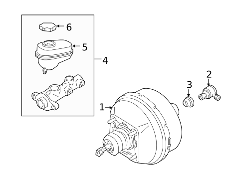 Master Cylinder - Components On Dash Panel for 2005 Chevrolet SSR #0