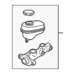 19209266 - Body: Master Cylinder for Buick: Rainier | Chevrolet: SSR, Trailblazer, Trailblazer EXT | GMC: Envoy, Envoy XL, Envoy XUV | Oldsmobile: Bravada Image