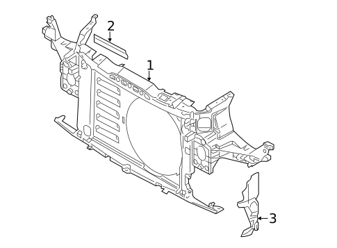 Radiator Support for 2013 Mini Cooper #1