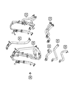 5058527AE - Air Conditioners and Heaters: Heater Supply And Return Hose for Mopar Image