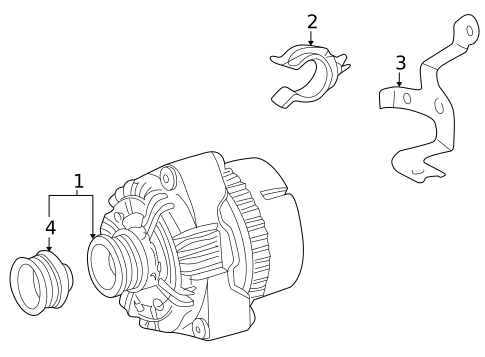 Alternator for 2003 Mercedes-Benz G500 #1