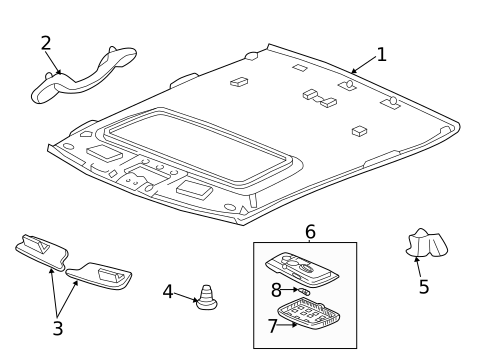 Lighting - Interior for 2004 Chevrolet Tahoe #2