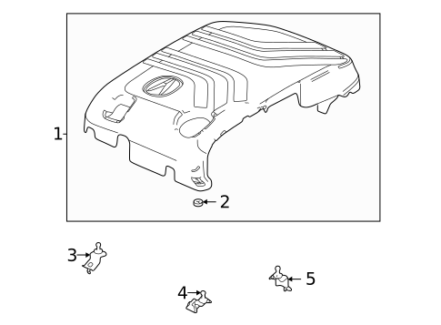 Engine Appearance Cover for 2022 Acura TLX #0