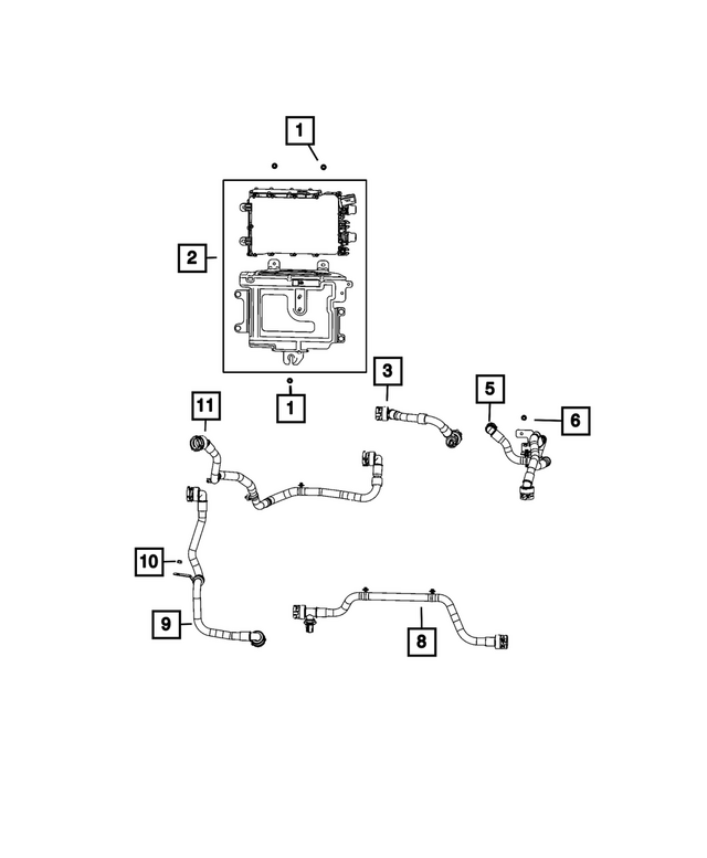 68578850AA - : Coolant Tube for Mopar Image