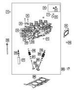 68293289AB - Engine: Cylinder Head, Left Side for Mopar Image