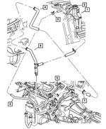 4596464AB - Cooling: Bottle Supply Hose for Chrysler: 300 | Dodge: Magnum Image