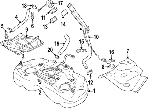 Fuel System Components for 2025 Subaru Crosstrek #0
