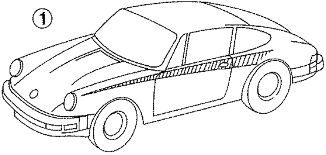 93055930100 - Body: Tape for Porsche Image