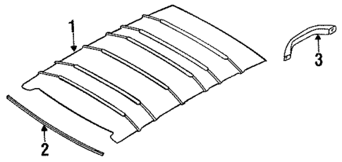 Interior Trim - Roof for 1990 Nissan Axxess #1