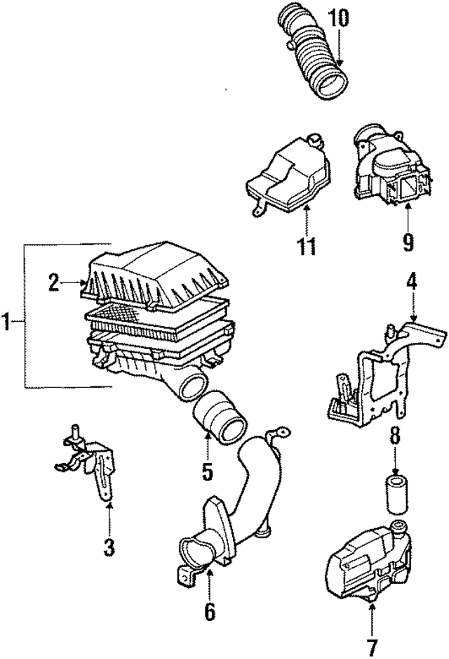 F2851319XC - : Engine Air Intake Resonator for Mazda Image