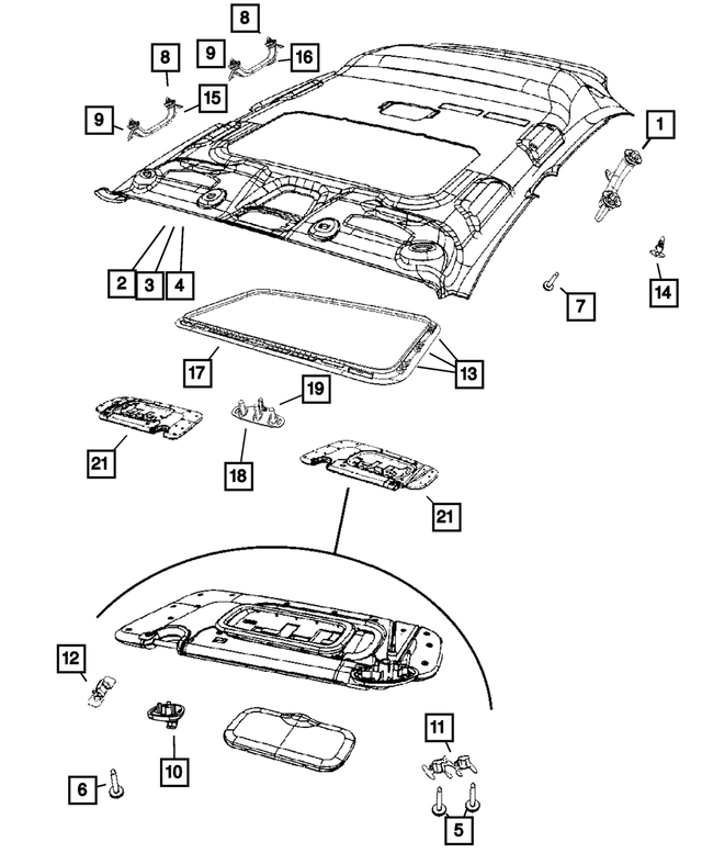 « 154932AA – Interior Trim : Vis pour Mopar Image »