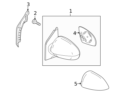 Outside Mirrors for 2014 Smart Fortwo #0