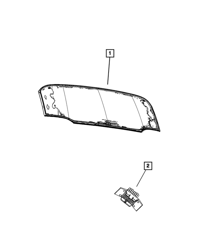 68227744AD - Glass: Backlite for Mopar Image