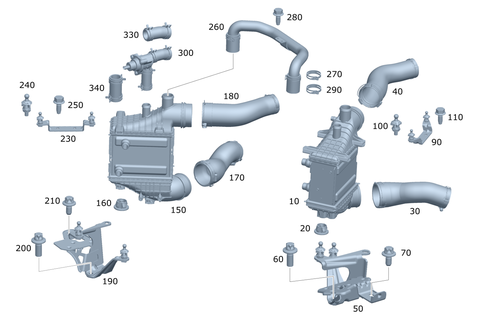 Charge Air Cooling for 2020 Mercedes-Benz AMG GT C #0