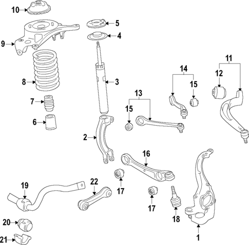 Suspension Components for 2014 Audi A7 Quattro #0