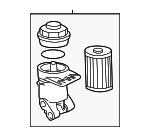 11427511169 - Engine: Filter Housing for BMW: 540i, 740i, 740iL, 750iL, 840Ci, 850Ci, 850CSi, 850i, M5, X5, Z8 Image