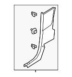 KB3Z2652018AB - Body: Lower Pillar Trim for Ford Image