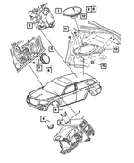 5059073AN - : Radio Amplifier for Chrysler: 300 | Dodge: Magnum | Jeep: Grand Cherokee Image