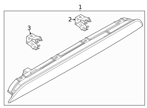 High Mounted Stop Lamp for 2020 Toyota Yaris #1