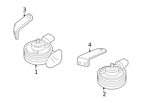 Horn for 2005 Audi A4 #0