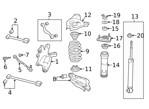 Rear Suspension for 2017 Lexus IS200t #0