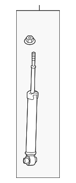 4853080837 - : Shock Absorber for Lexus: IS200t, IS300, IS350 Image