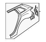 8V4809838C - Body: Quarter Panel for Audi: A3 Sportback e-tron Image
