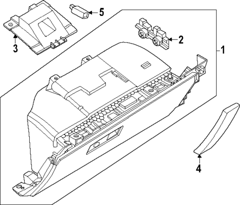 Glove Box for 2024 Porsche Macan #1