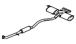18307TBFA03 - Exhaust: Muffler &amp; Pipe for Honda: Civic Image
