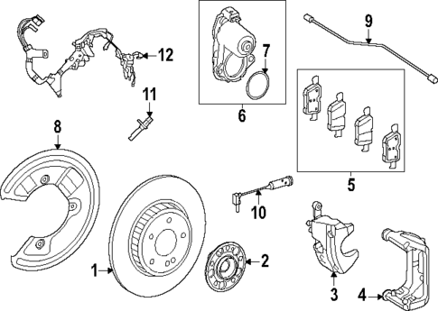 Rear Brakes for 2023 Mercedes-Benz EQS 450 SUV #0