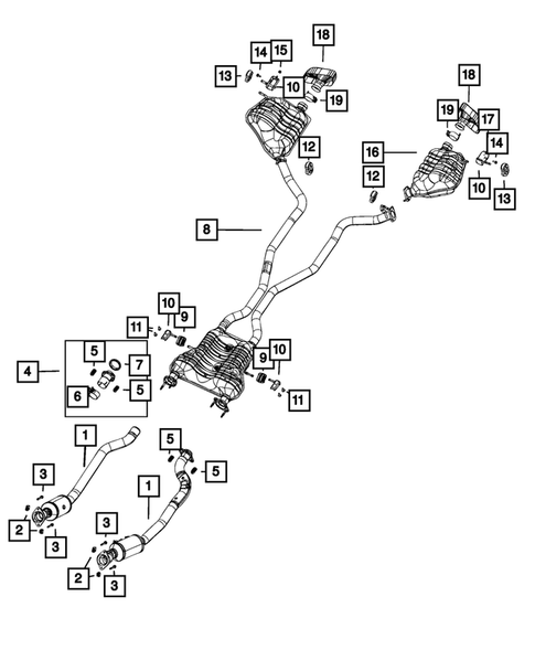Exhaust System for 2021 Jeep Grand Cherokee #3