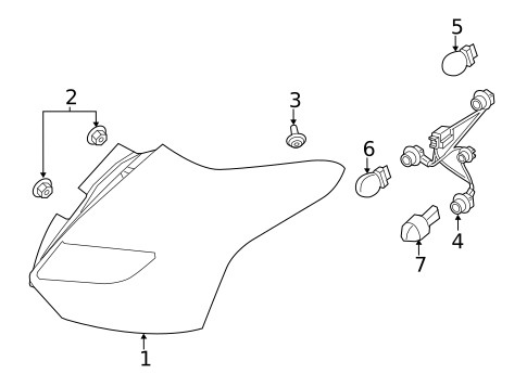 Tail Lamps for 2017 Ford Focus #2