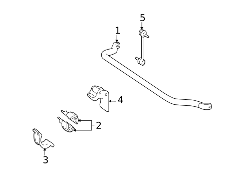 Stabilizer Bar & Components for 2008 Mercedes-Benz ML320 #0