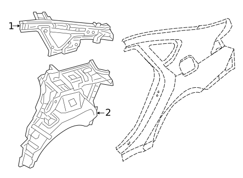 Inner Structure for 2023 Genesis G80 #0