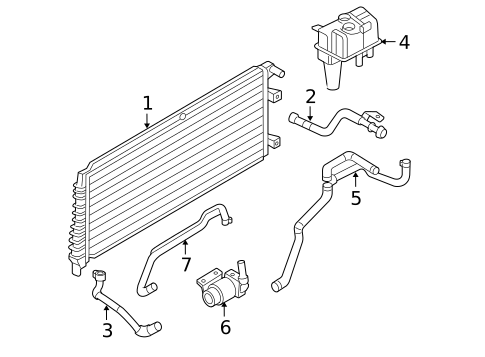 Radiator & Components for 2005 Ford Escape #3