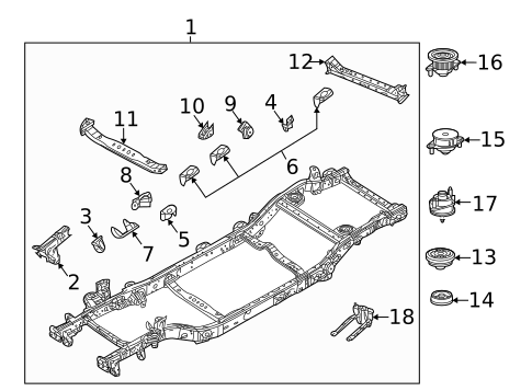 Frame & Components for 2018 Jeep Wrangler #0